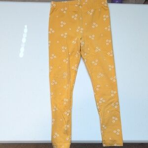 jumping beans Mustard Yellow Floral Leggings
